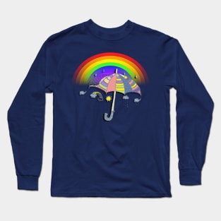 Rainbow of Hope, Cute Happy Inspirational Shirts & Gifts Long Sleeve T-Shirt